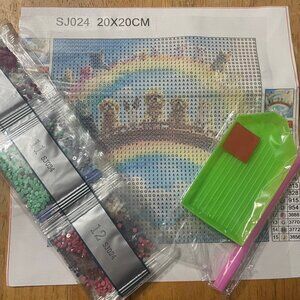 dog rainbow Diamond Painting